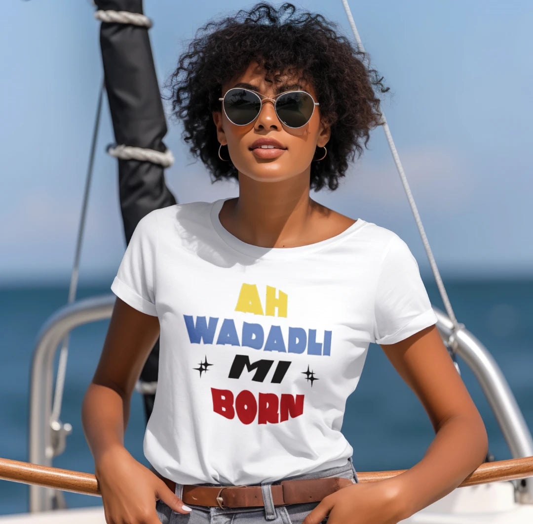 Ah Wadadli Mi Born Crop Top by A1Starz