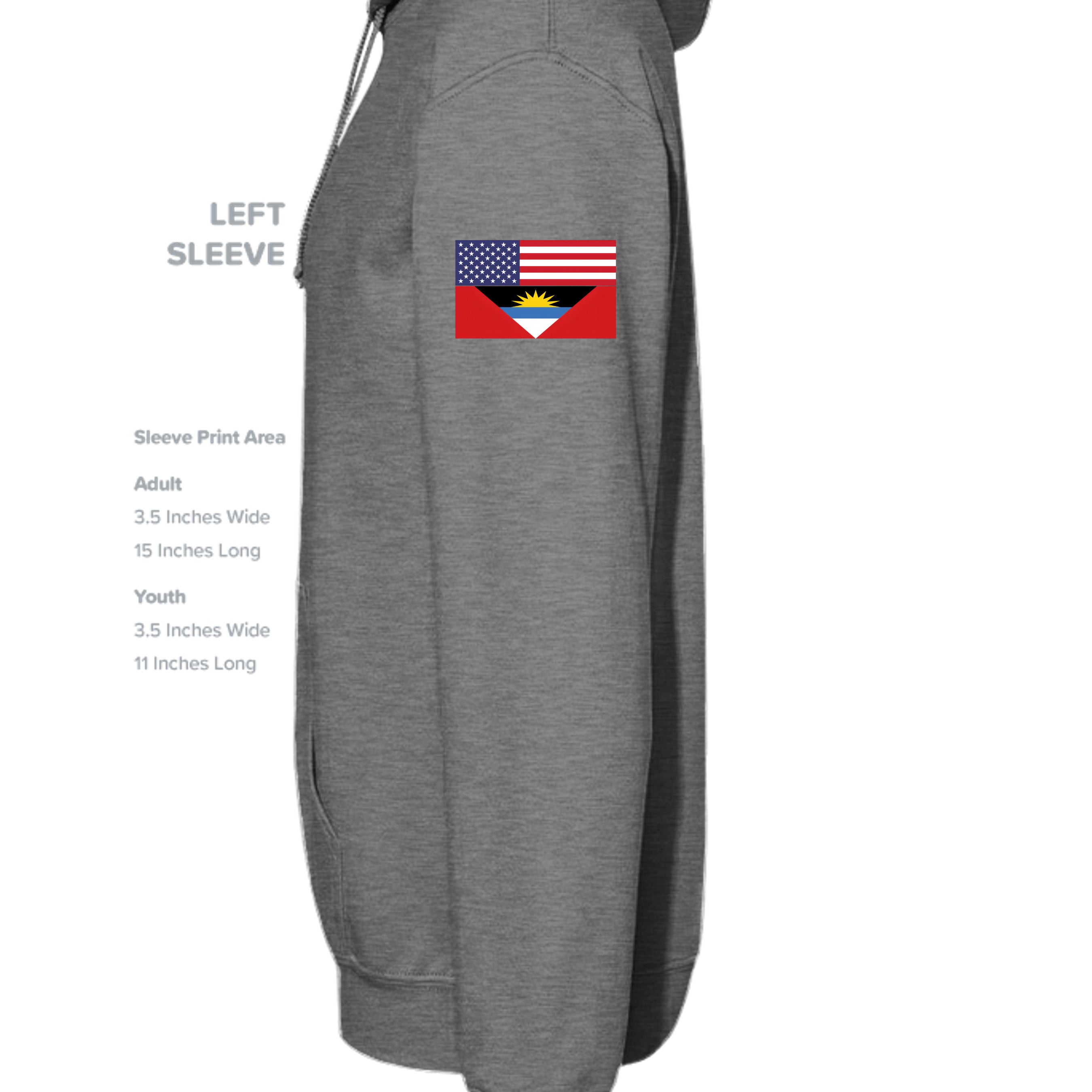GRAPHITE HEATHER - G185 - SLEEVE_LEFT