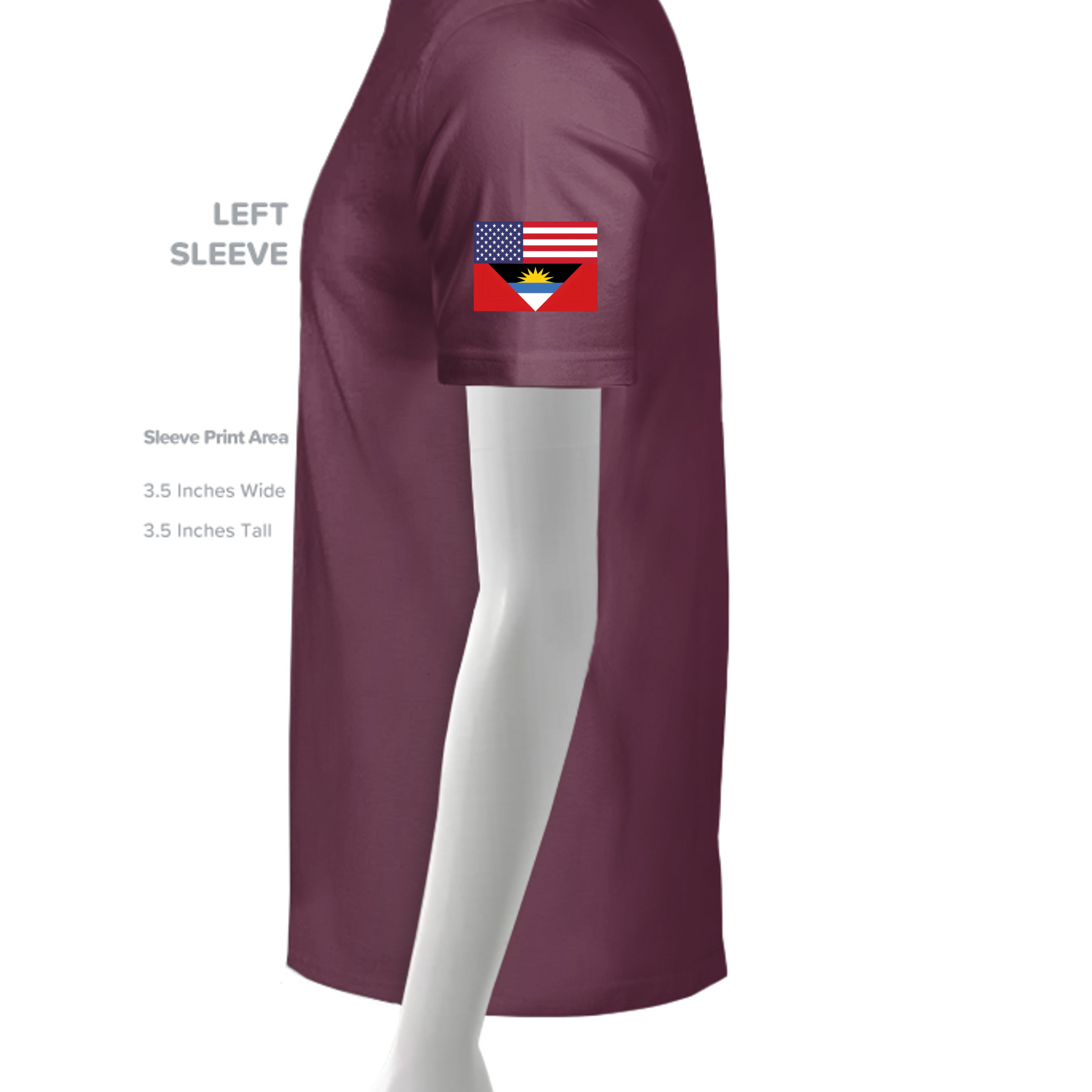 Solid Maroon Blend - 1010BE - SLEEVE_LEFT